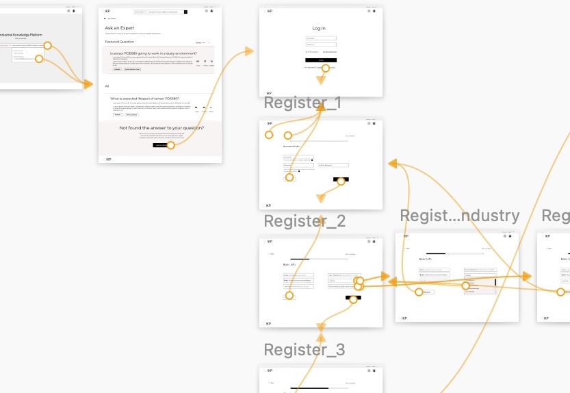 High fidelity visual flows detailing product transformation architecture